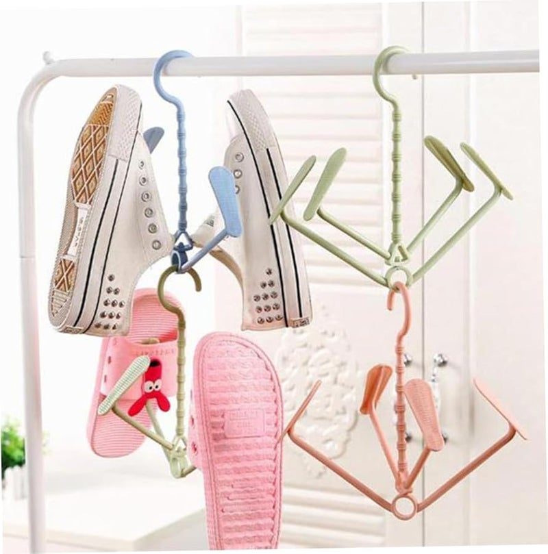 5 Pcs Multifunctional Shoe Organizer Rack Strong Lightweight Space Saver Random Color - Image 5